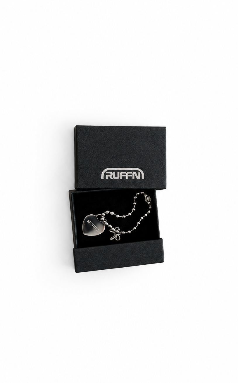 HEART BALL CHAIN NECKLACE (CUSTOM)