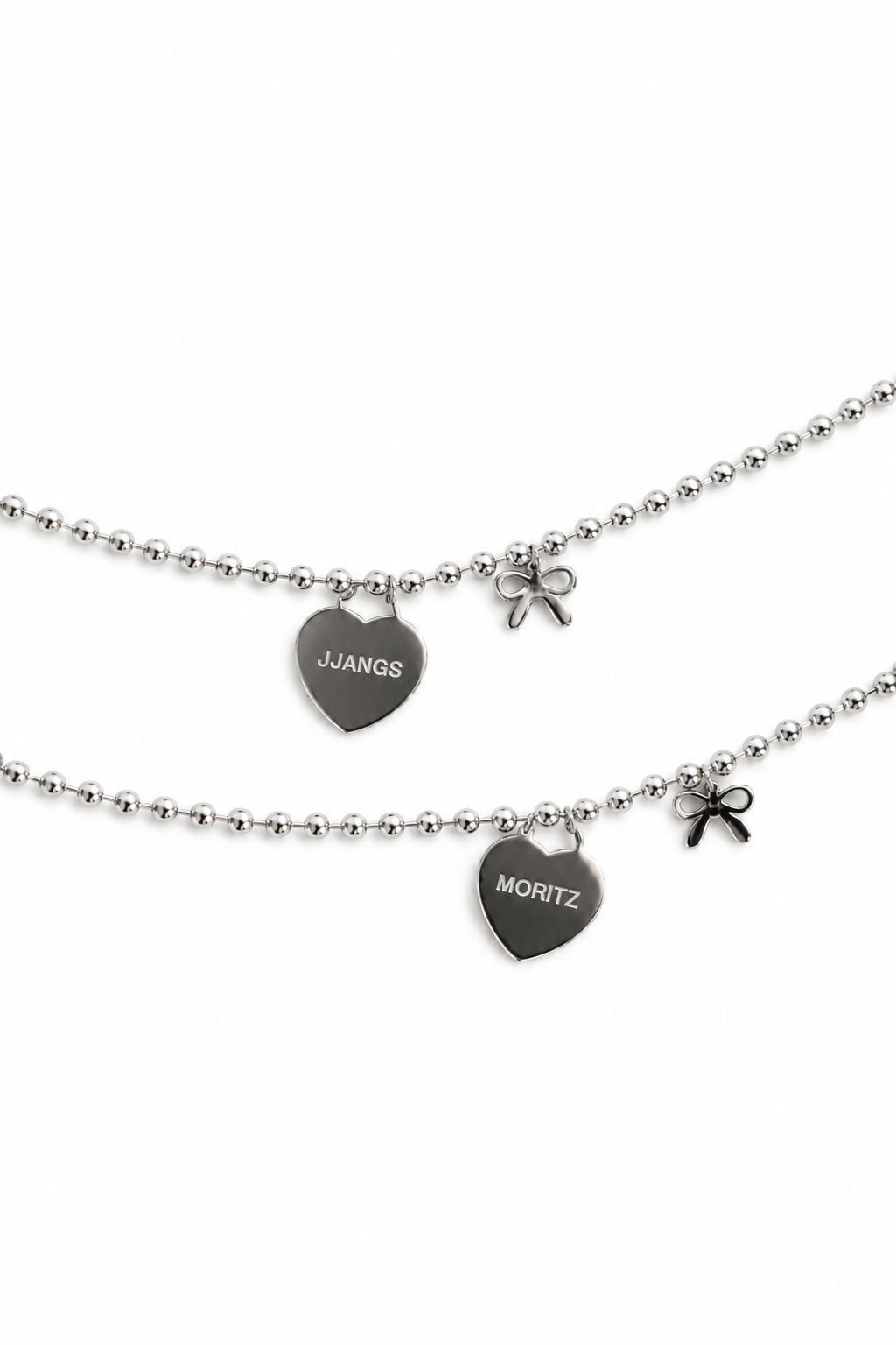 HEART BALL CHAIN NECKLACE (CUSTOM)